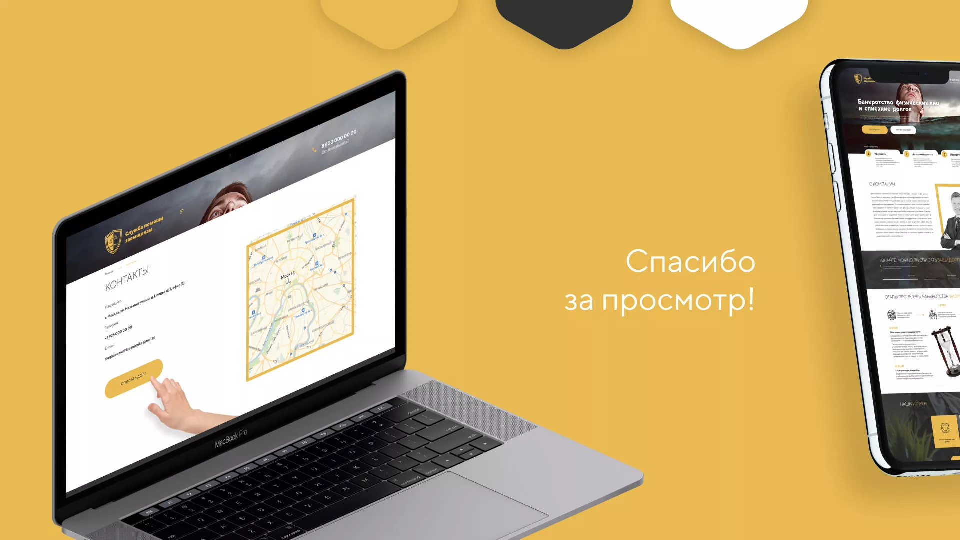 Разработка сайта «Службы помощи заемщикам» в Вилючинске