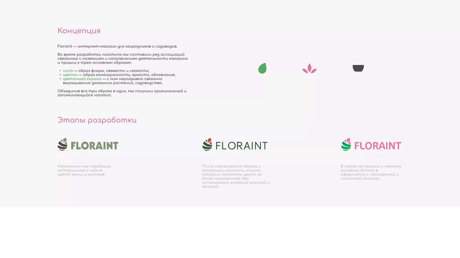 Создание логотипа и интернет-магазина «FLORAINT» в Вилючинске