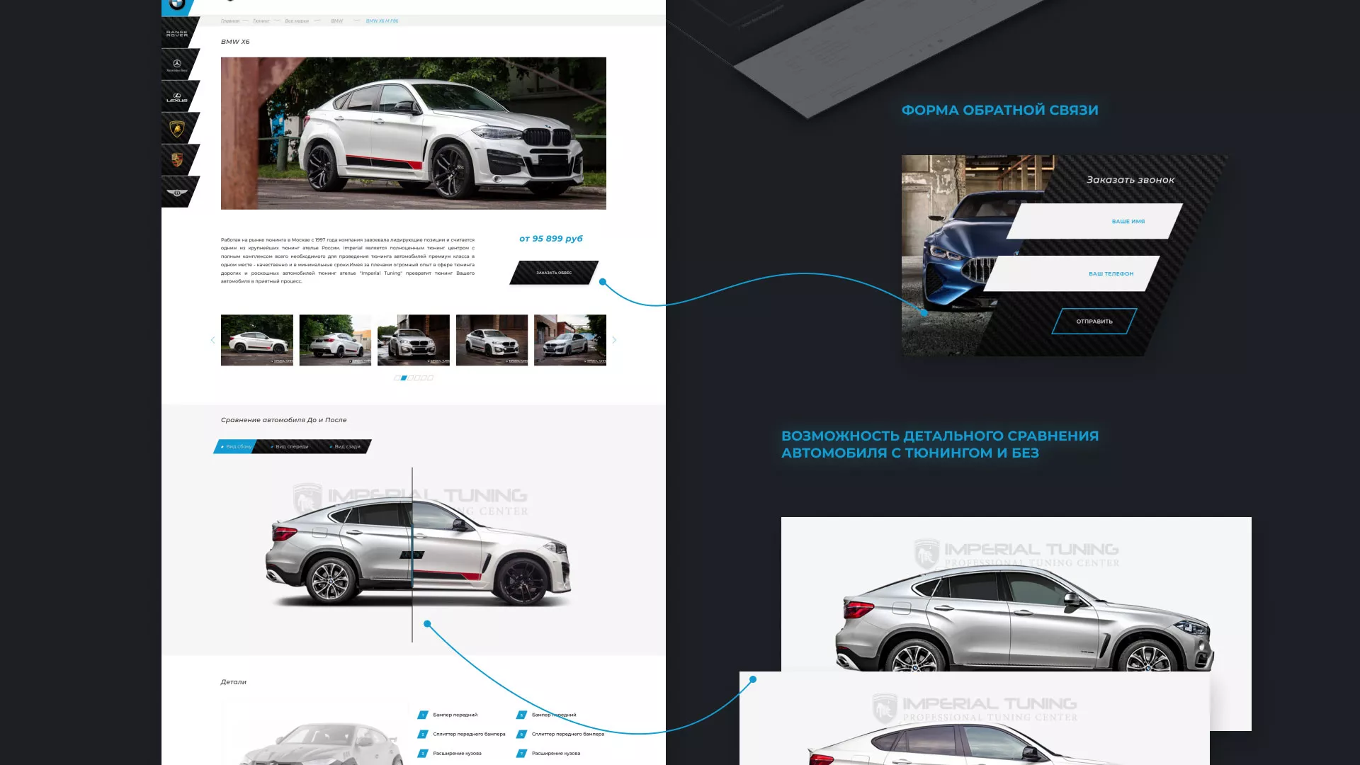 Создание сайта тюнинг-ателье «Imperial Tuning» в Вилючинске