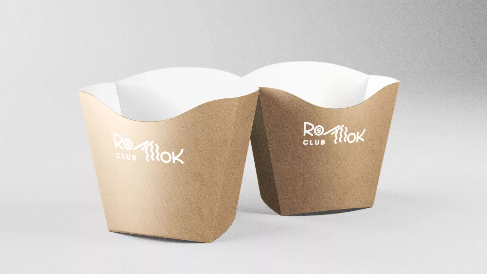 Создание логотипа суши-бара «Roll Wok Club» в Вилючинске