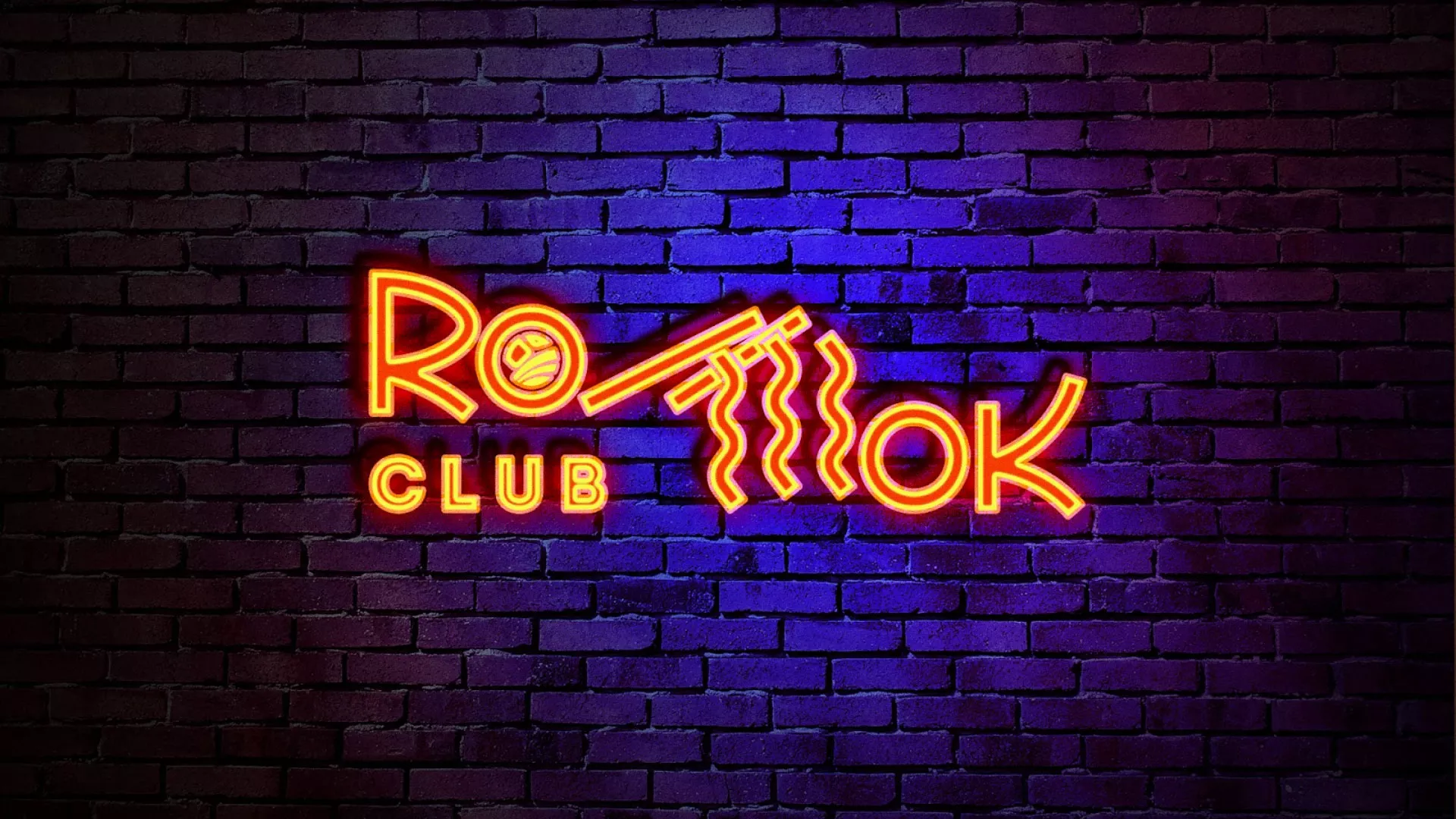 Разработка интерьерной вывески суши-бара «Roll Wok Club» в Вилючинске