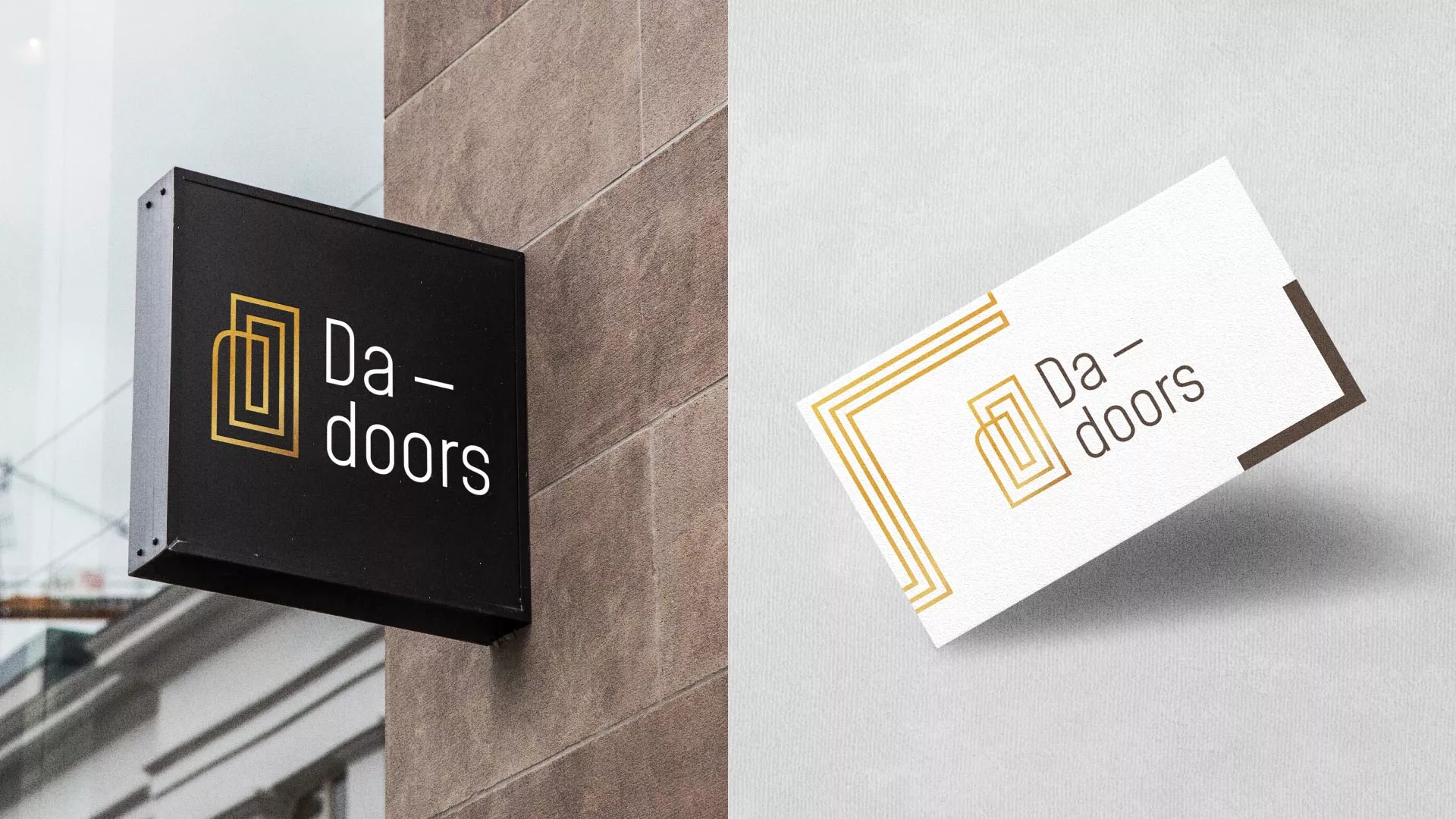 Разработка логотипа для компании «DA-DOORS» в Вилючинске